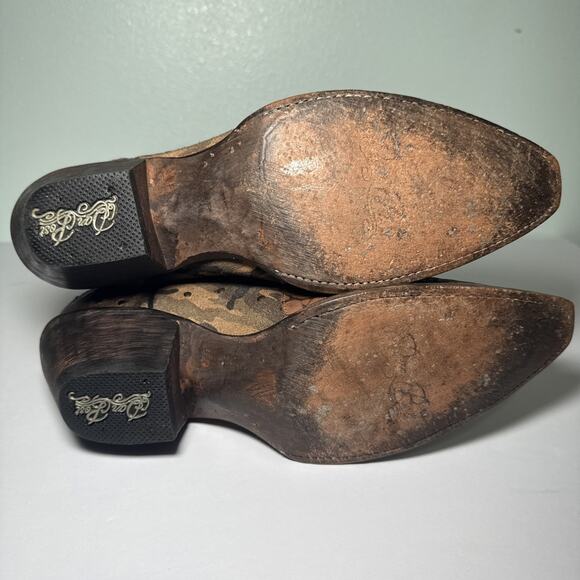 Dan Post Women's Western Boots Style DP3597 "N" Visible Retro Camo Size 9 M Snip - Picture 8 of 8
